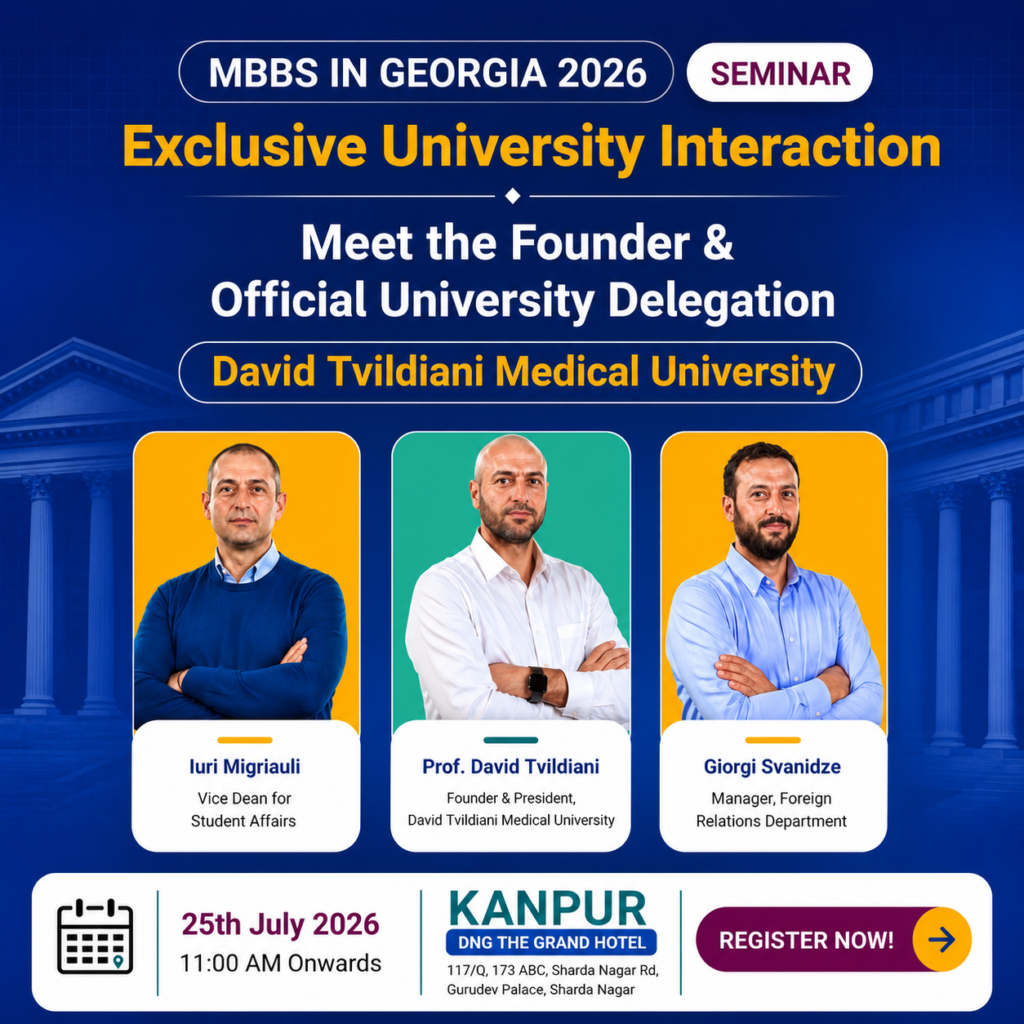 Exclusive University Interaction – David Tvildiani Medical University | MBBS in Georgia 2026 | Kanpur Seminar