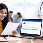 NEET UG 2026 result scorecard download with medical student celebrating exam success and MBBS admission counselling