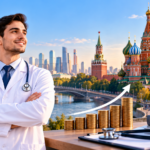 Average salary of a doctor in Russia in 2026 with Moscow medical career background